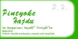 pintyoke hajdu business card